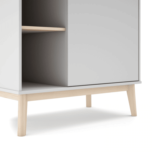 Roupeiro Misty Breeze Blanco mate - Oak 90 x 181 x 52 cm