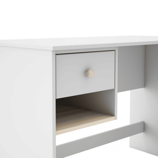 Secretária Misty Breeze Blanco mate - Oak 110 x 75 x 55 cm