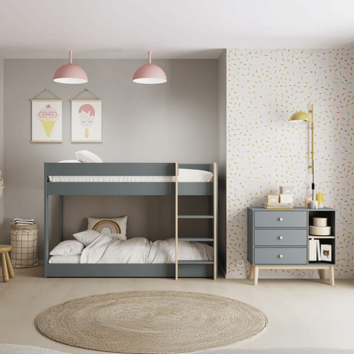 Beliche em madeira de abeto Verde Salvia - Oak 197 x 131,5 x 107,5 cm