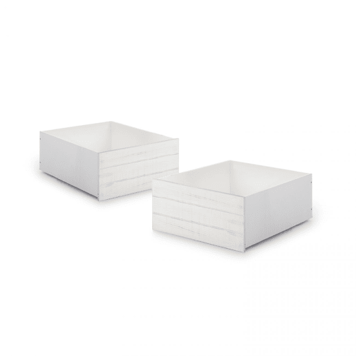 Conjunto de 2 gavetas Iliada Blanco - Vintage White 68 x 33,5 x 90 cm