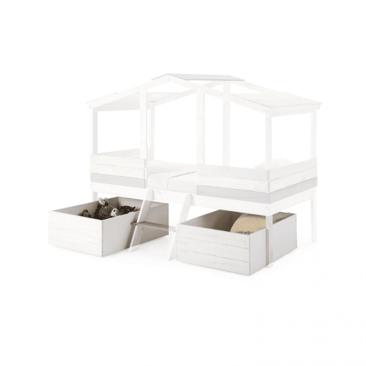 Conjunto de 2 gavetas Iliada Blanco - Vintage White 68 x 33,5 x 90 cm