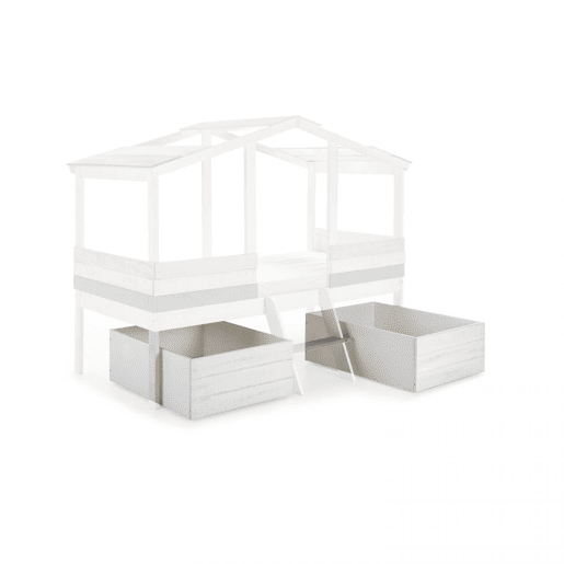 Conjunto de 2 gavetas Iliada Blanco - Vintage White 68 x 33,5 x 90 cm