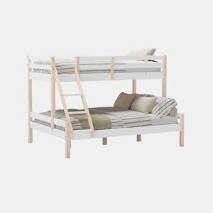 Beliche de escada Blanco mate - Oak 202 x 142 x 156,4 cm