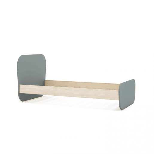 Cama Misty Breeze Verde Salvia - Oak 195,4 x 90 x 101,3 cm