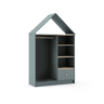 Roupeiro para jovens Misty Cloud Verde Salvia - Oak 110 x 180 x 45 cm