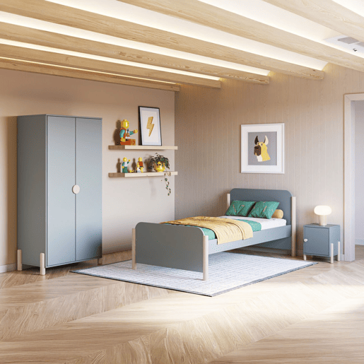 Guarda-roupa para jovens Misty Dawn Verde Salvia - Oak 92,5 x 180 x 45 cm Guarda-roupa para jovens Misty Dawn Verde Salvia - Oak 92,5 x 180 x 45 cm