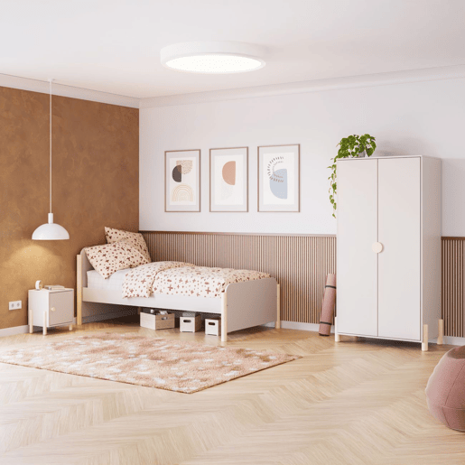 Cama juvenil Misty Dawn Beige - Oak Soft 200 x 70 x 92 cm