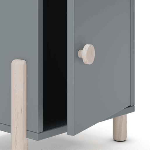 Mesa de cabeceira Misty Dawn Verde Salvia - Oak 38,5 x 48,5 x 32,5 cm
