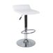 Taburete Acolchado Altura Ajustable y Soporte Estable Cocina Taburete Acolchado Altura Ajustable y Soporte Estable Cocina Blanco