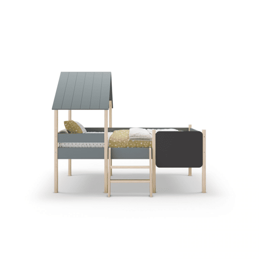 Cama da cabana de Mokibed Verde Salvia - Oak 202 x 150 x 110 cm