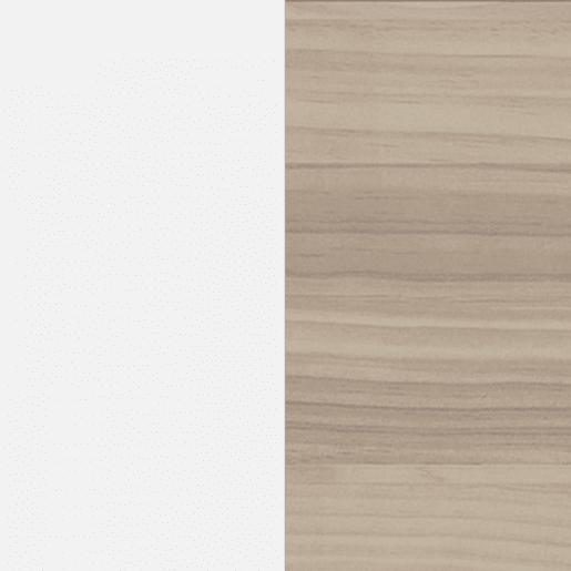 Mesa de cabeceira Numa 3 gavetas Blanco mate - Oak 40 x 65,5 x 35 cm