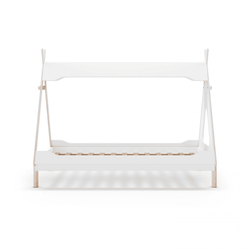 Cama cabaña tipi Nest Blanco mate - Oak 210 x 165 x 104 cm