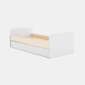 Cama de casal júnior Misty Breeze Blanco mate - Oak 205,4 x 65 x 102 cm