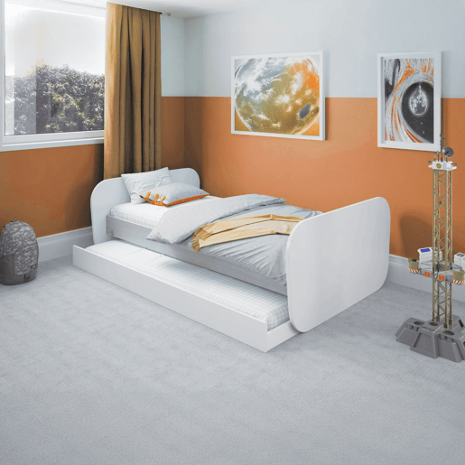 Cama de casal júnior Misty Breeze Blanco mate - Oak 205,4 x 65 x 102 cm