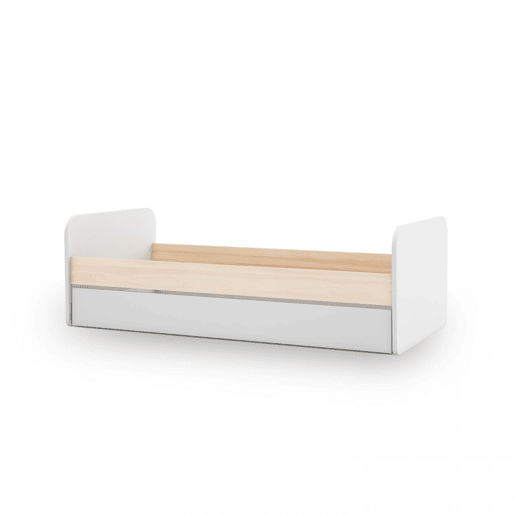 Cama de casal júnior Misty Breeze Blanco mate - Oak 205,4 x 65 x 102 cm