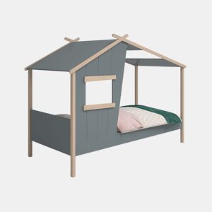 Cama de cabina Hutbed Verde Salvia - Oak 215,5 x 158,5 x 103 cm