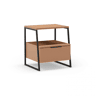 Mesa de cabeceira Oksa Terracota - Negro 45 x 50 x 40 cm