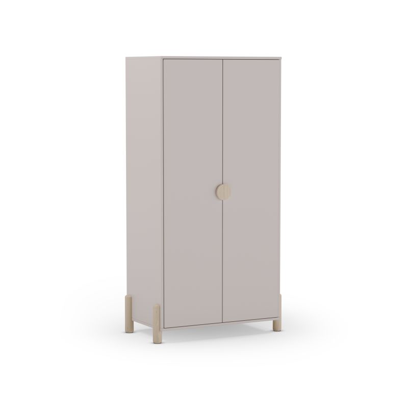 Armario juvenil misty dawn beige - oak soft 92,5 x 180 x 45 cm