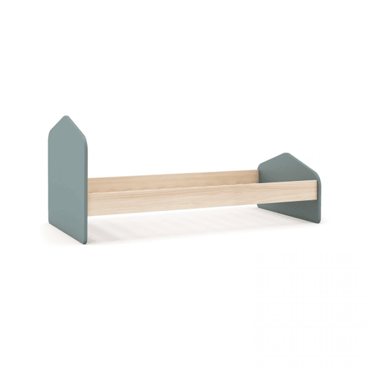 Cama juvenil Misty Cloud Verde Salvia - Oak 195,4 x 90 x 100 cm