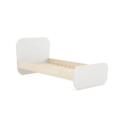 Cama Misty Breeze Blanco mate - Oak 195,4 x 90 x 101,3 cm