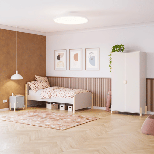 Mesa de cabeceira Misty Dawn Beige - Oak Soft 38,5 x 48,5 x 32,5 cm