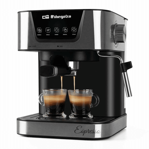 Máquina de Café Expresso Manual Orbegozo 17535 Preto 1050 W 1,5 L