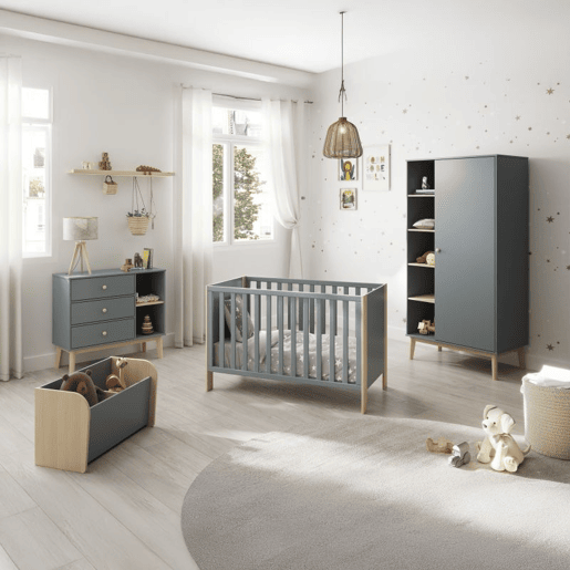 Berço Misty Breeze Verde Salvia - Oak Soft 123,2 x 80 x 65,5 cm