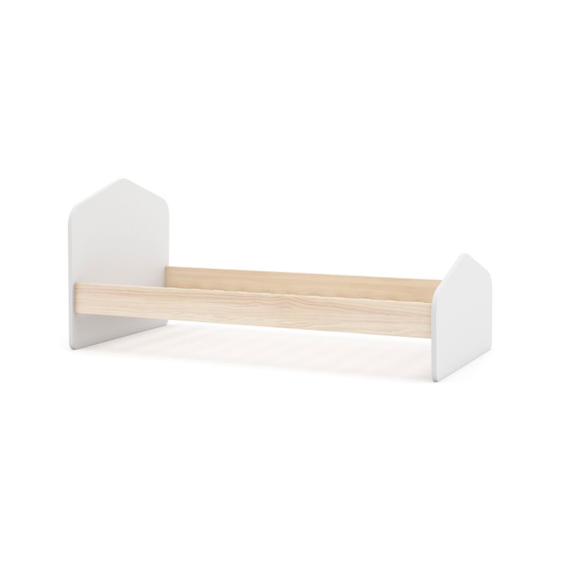 Cama juvenil misty cloud blanco - oak soft 195,4 x 90 x 100 cm