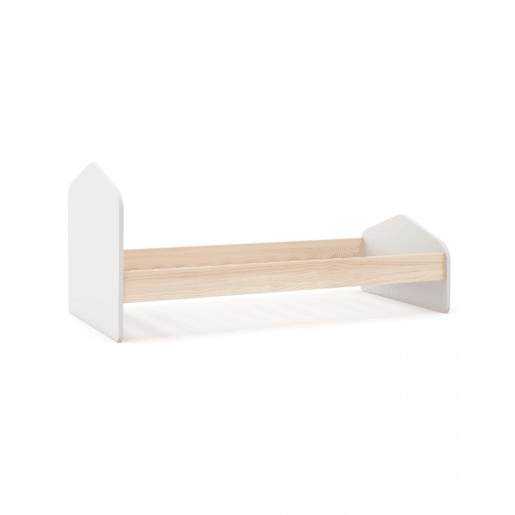 Cama juvenil Misty Cloud Blanco mate - Oak 195,4 x 90 x 100 cm