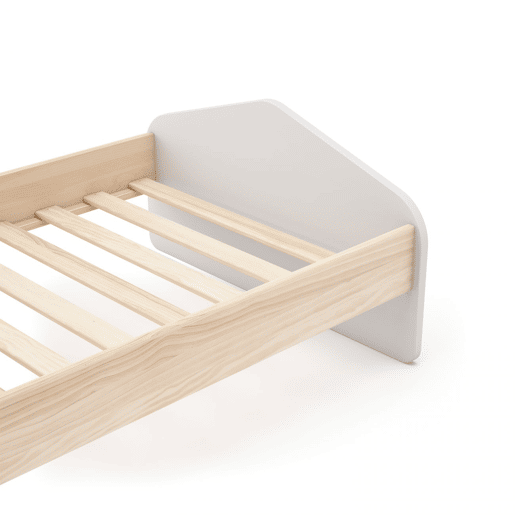 Cama juvenil Misty Cloud Blanco mate - Oak 195,4 x 90 x 100 cm