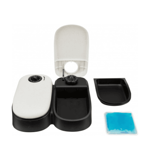 Comedouro automático Trixie Branco Preto Acrílico Plástico