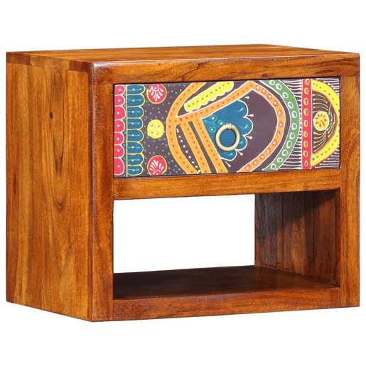 Mesa De Cabeceira - Mesinha De Cabeceira com gaveta Castanho 40 x 35 x 35 cm