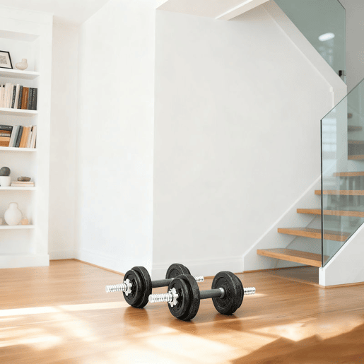 SPORTNOW Conjunto de Halteres Ajustáveis 2 em 1 20 kg Conjunto de Pesos com Barras Retas de Ligação e Pegas Antiderrapantes Pesos e Halteres Fitness Ginásio em Casa