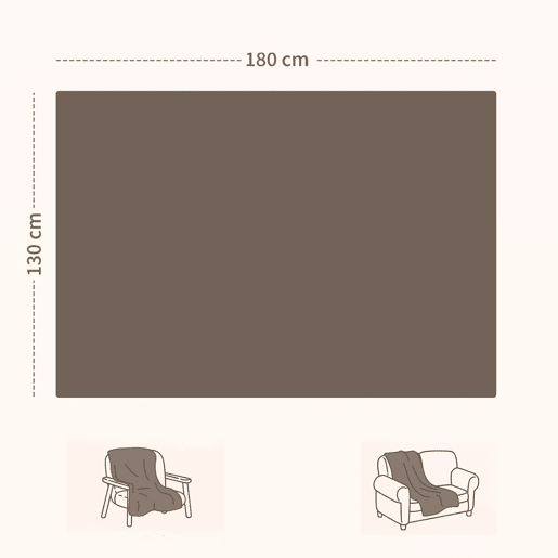 HOMCOM Manta Elétrica 180x130 cm Manta Térmica Sofá com Tecido Suave 10 Níveis de Temperatura Temporizador Lavável na Máquina Proteção contra Sobreaquecimento e Ecrã LED Marrom