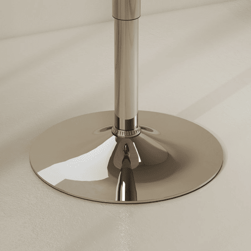 HOMCOM Mesa de Bar com Altura Ajustável Giratória 360° com Base Redonda Mesa Alta Moderna para Cozinha Sala de Jantar Ø60x67-93 cm Madeira