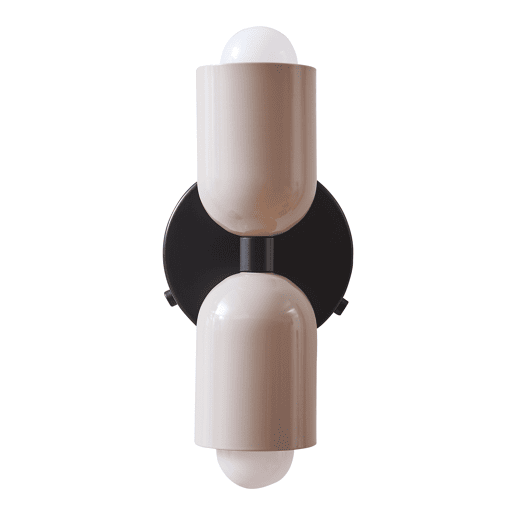 Aplique de parede Trorlos 2 luzes em metal 22x12x12cm Branco leitoso lux.pro