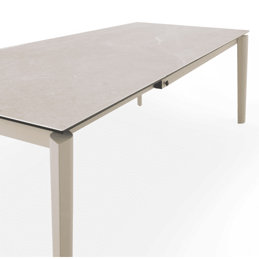Mesa extensível 180250x100 com tampo cerâmico