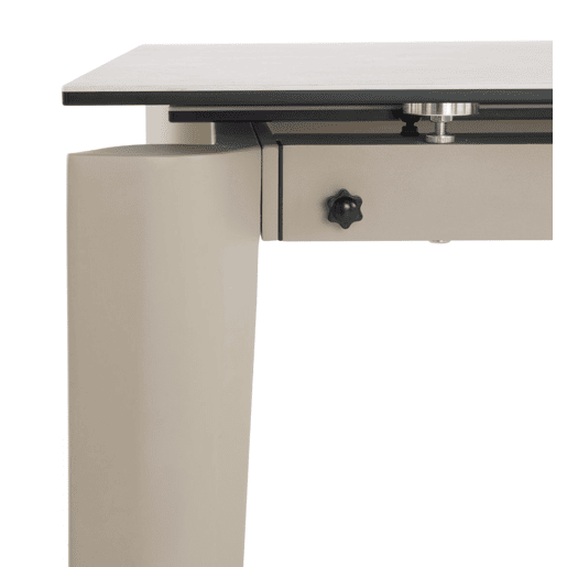 Mesa extensível 180250x100 com tampo cerâmico