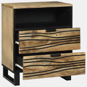 Mesa De Cabeceira - Mesinha De Cabeceira com gaveta Castanho 50 x 33 x 60 cm