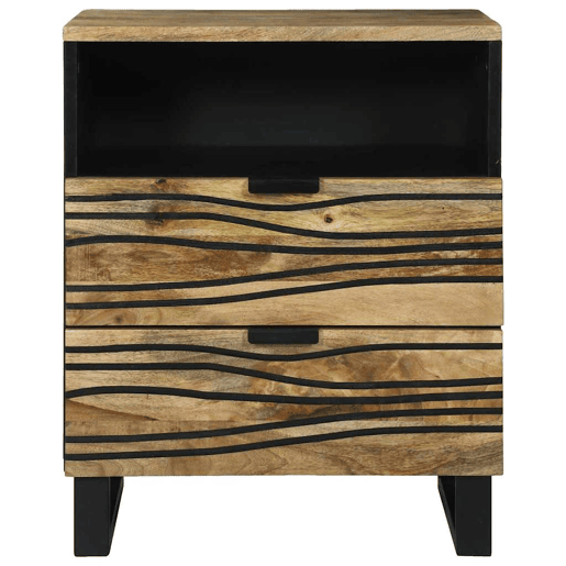 Mesa De Cabeceira - Mesinha De Cabeceira com gaveta Castanho 50 x 33 x 60 cm