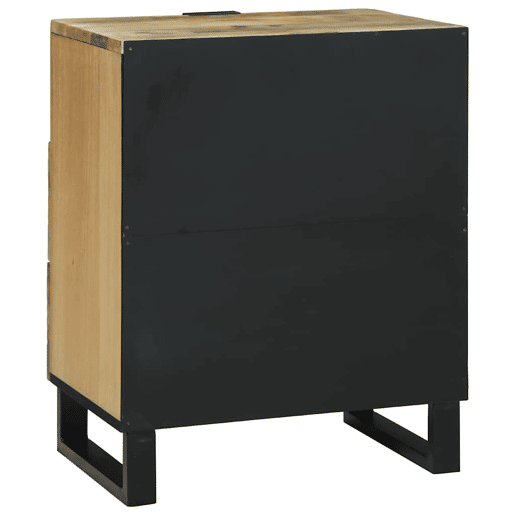 Mesa De Cabeceira - Mesinha De Cabeceira com gaveta Castanho 50 x 33 x 60 cm
