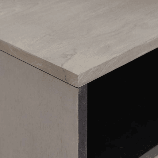 Mesa De Cabeceira - Mesinha De Cabeceira com gaveta Cinzeto 50 x 33 x 62 cm