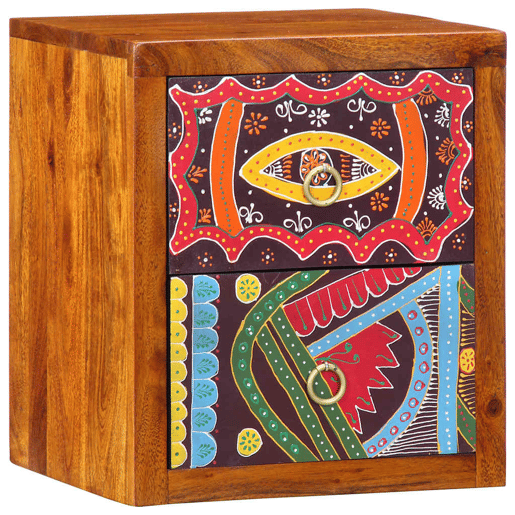 Mesa De Cabeceira - Mesinha De Cabeceira com gaveta Castanho 35 x 30 x 40 cm