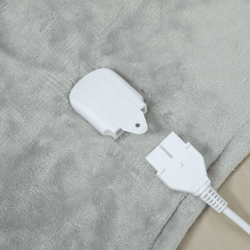 HOMCOM Manta Elétrica 180x130 cm Manta Térmica Sofá com Tecido Suave 10 Níveis de Temperatura Temporizador Lavável na Máquina Proteção contra Sobreaquecimento e Ecrã LED Cinzento