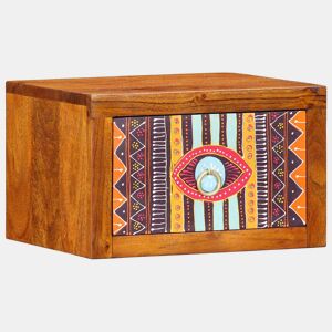 Mesa De Cabeceira - Mesinha De Cabeceira com gaveta Castanho 35 x 30 x 22 cm