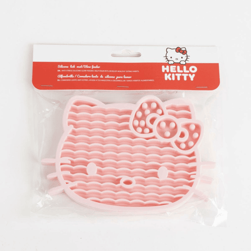 Comedouro para Cão Hello Kitty Cor de Rosa Silicone