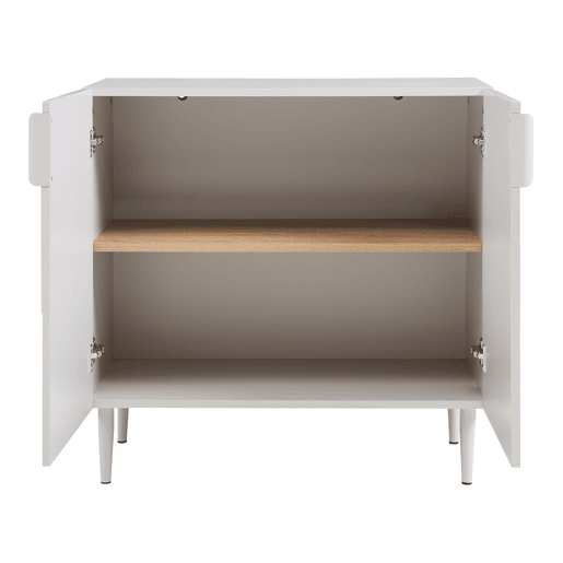 Aparador Starvili com 2 portas MDF 75x76x38 cm Bege en.casa