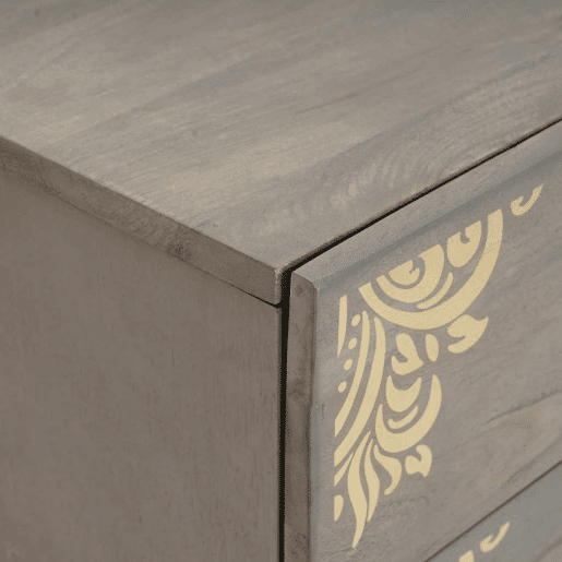 Mesa De Cabeceira - Mesinha De Cabeceira com gaveta Cinzeto 50 x 33 x 62 cm