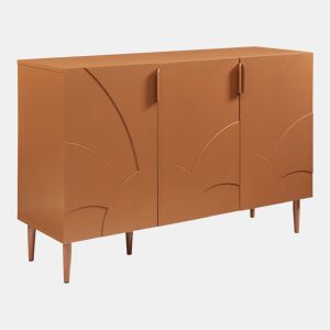 Aparador Starvili com 3 portas MDF 75x115x38cm - Cor de ferrugem en.casa