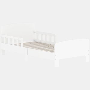 AIYAPLAY Cama para Crianças 70x140 cm Cama Infantil com Barreira Anticaídas e Estrado para Meninos e Meninas de 3-8 Anos Branco